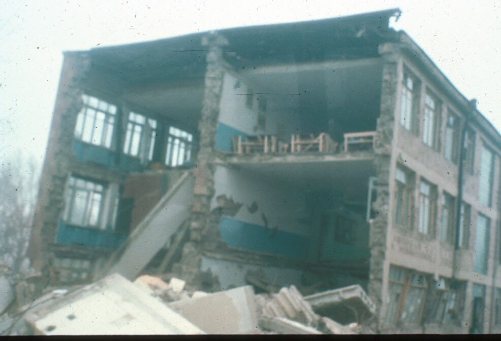 Armenia Earthquake Anniversary. Thirty years ago, a magnitude 6.9… by