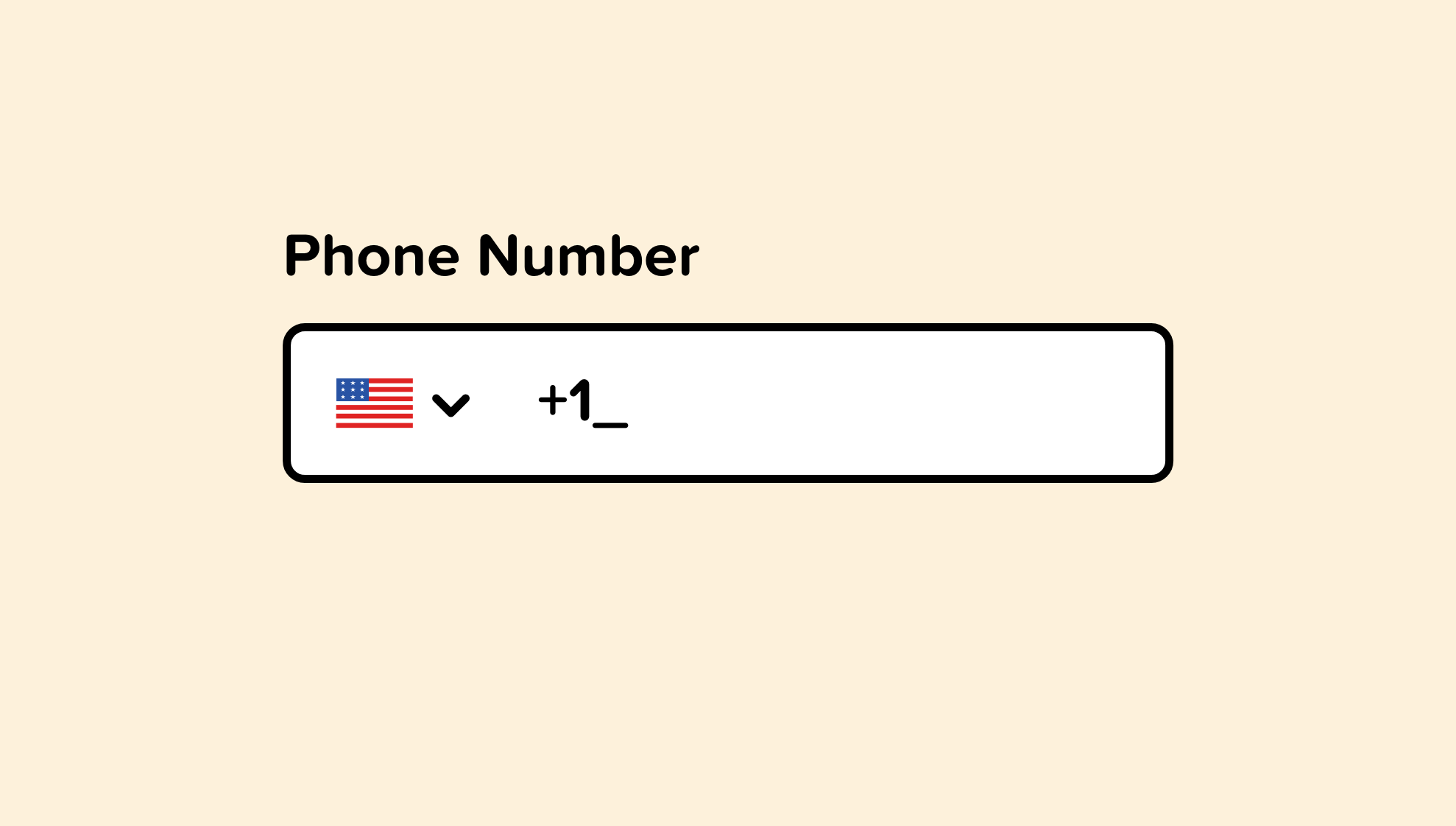 Phone number input automatically detecting the country