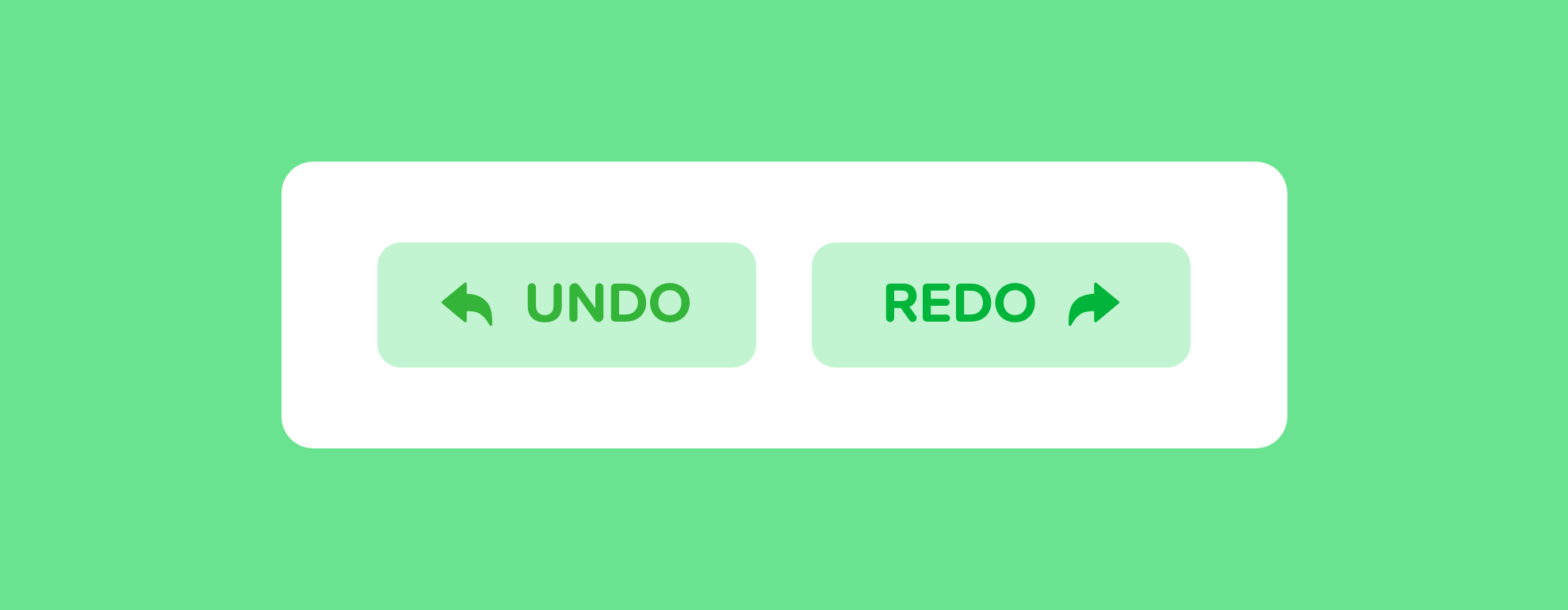 Undo and Redo buttons