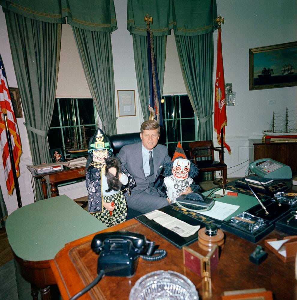 Jfk S Halloween Visitors At The Oval Office I Blog In Jordans