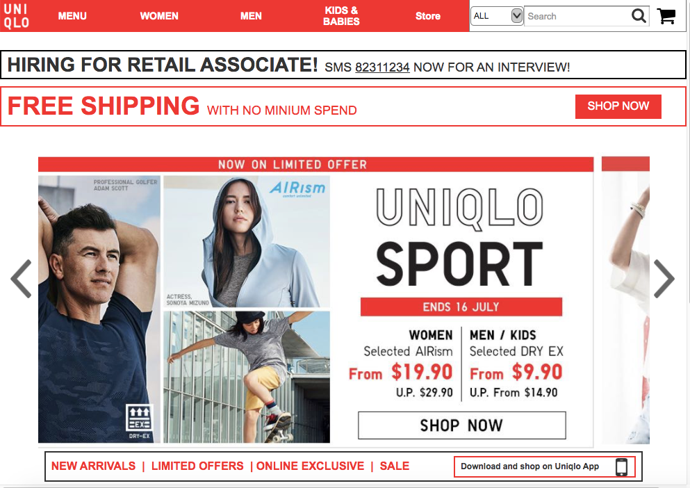 Fixing Uniqlo Website. Let this be a short Story, Project 4… | by Alex WD |  Medium