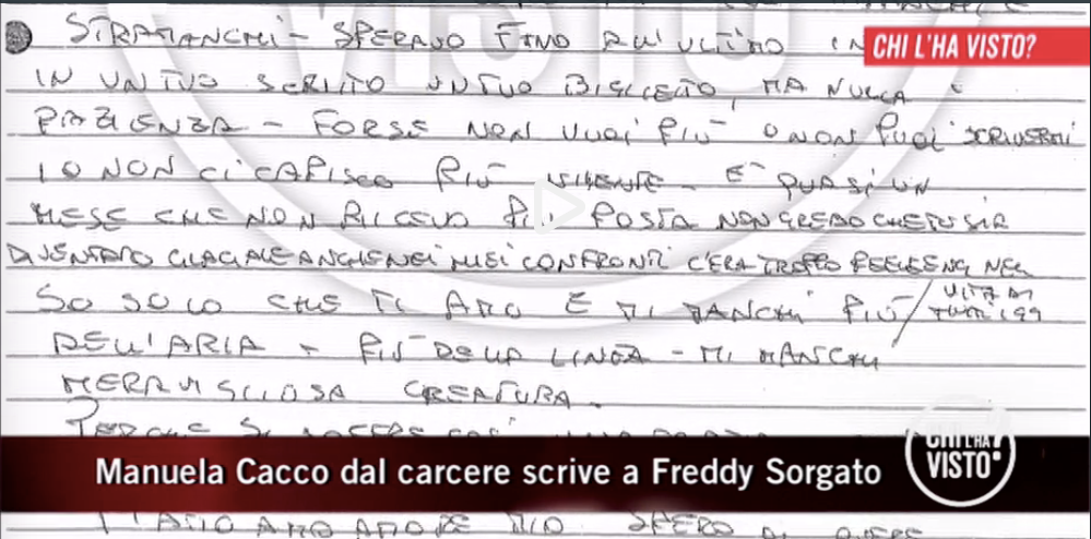 Lettere Dal Carcere Manuela Cacco Freddy Sorgato By Giada Farrah Fowler Medium