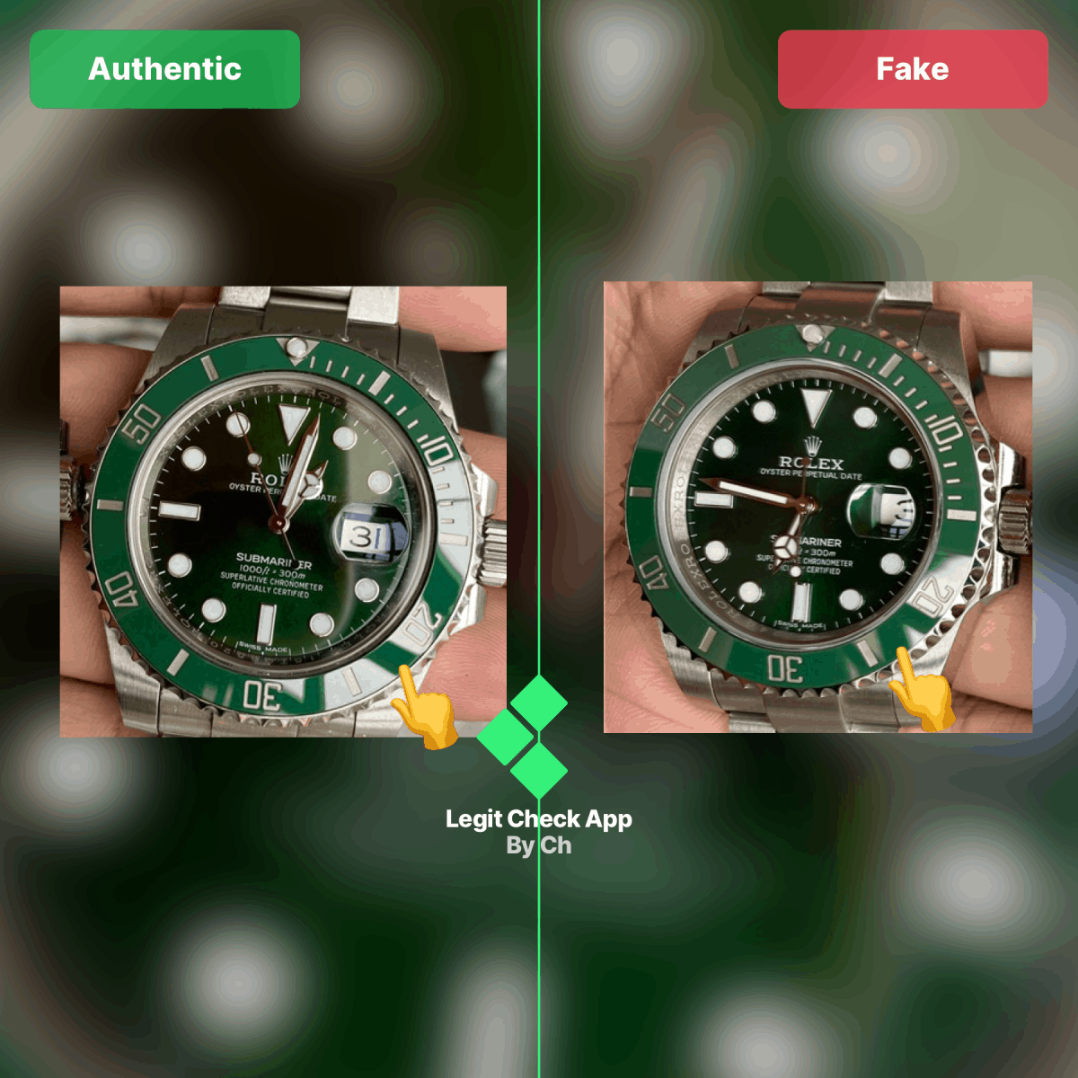 how to recognize a real rolex watch