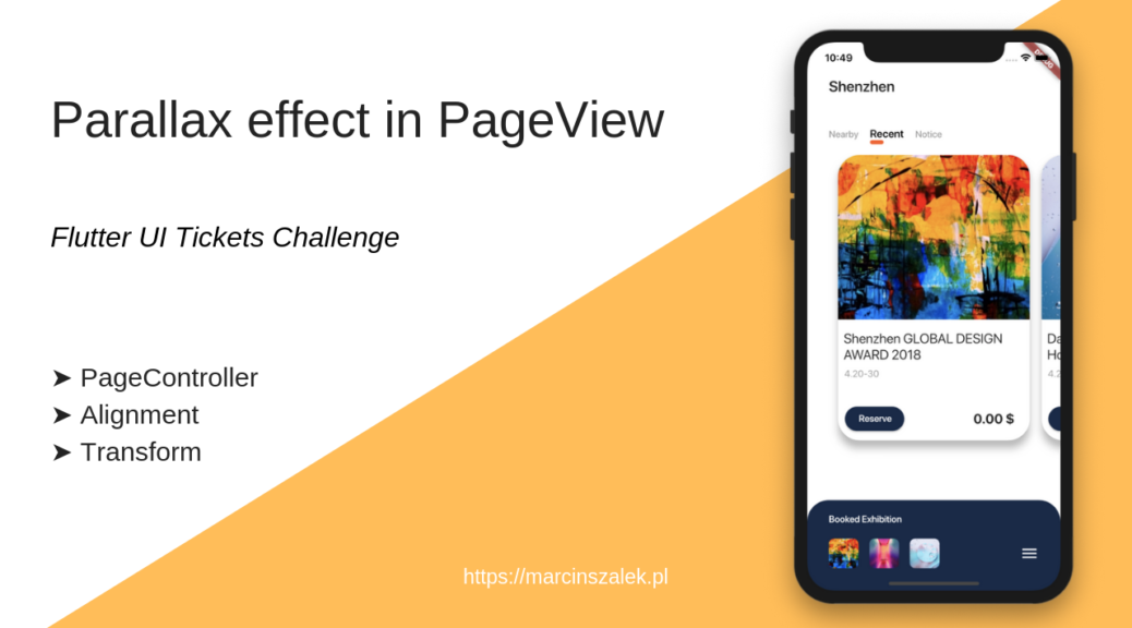 Parallax Effect In PageView Using Flutter | By Marcin Szałek | Flutter ...