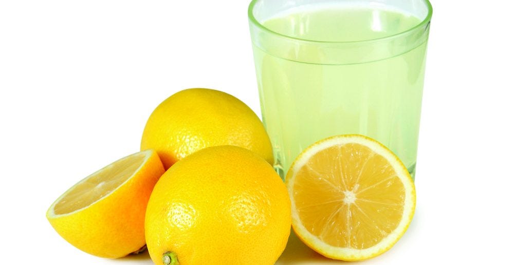 lemon juice for dark neck