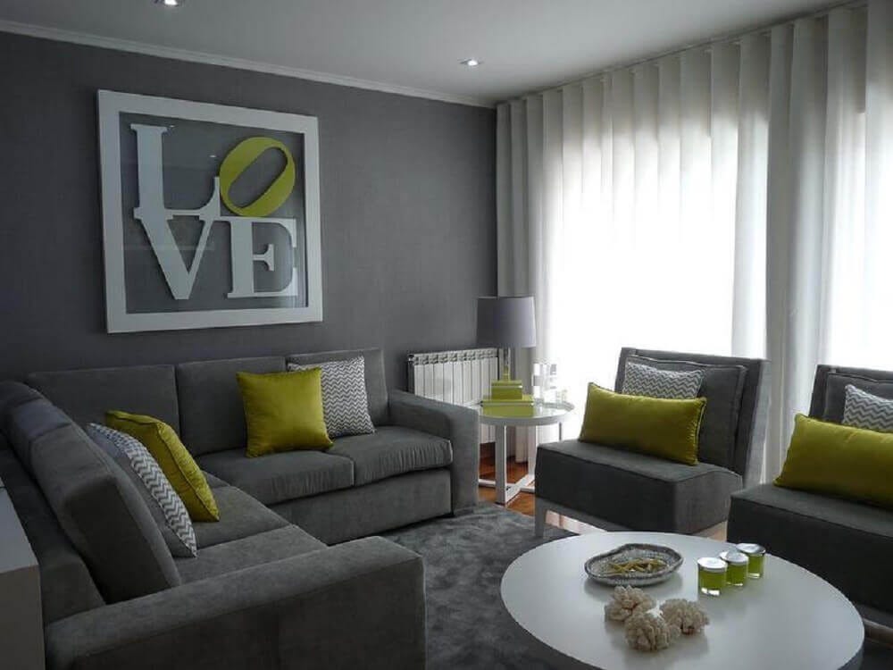 Cores De Parede Para Sala Com Sofa Cinza - papel de parede digital