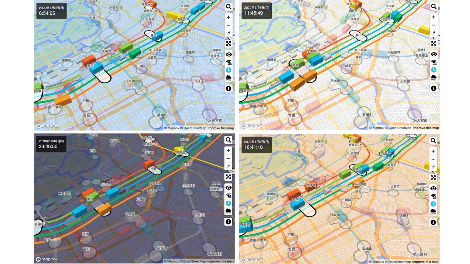 Mini Tokyo 3d A Real Time 3d Map Of Public Transportation In Tokyo By Mapbox Maps For Developers