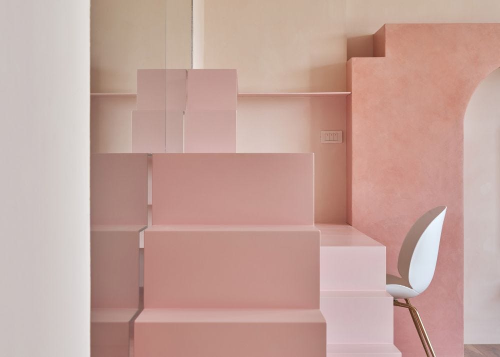 pink holiday cafe