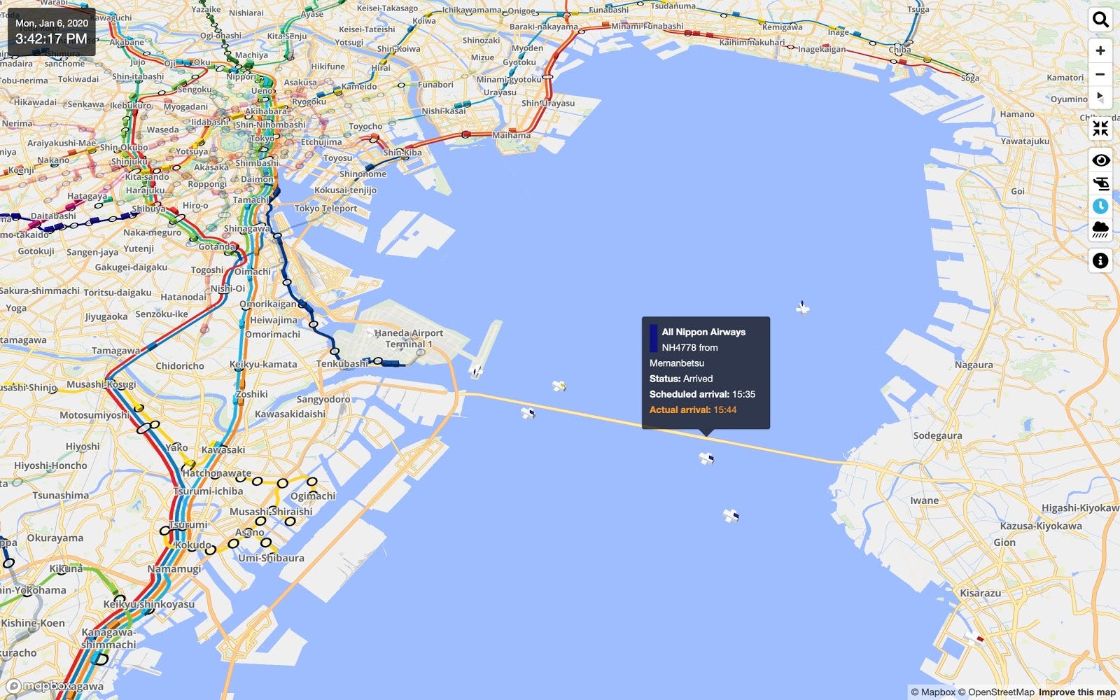 Mini Tokyo 3d A Real Time 3d Map Of Public Transportation In Tokyo By Mapbox Maps For Developers
