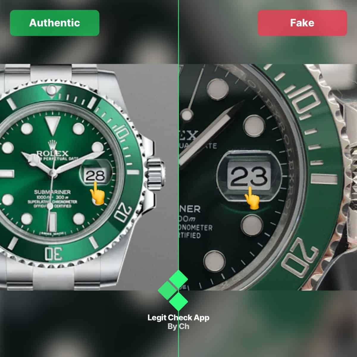 how to tell a real rolex submariner