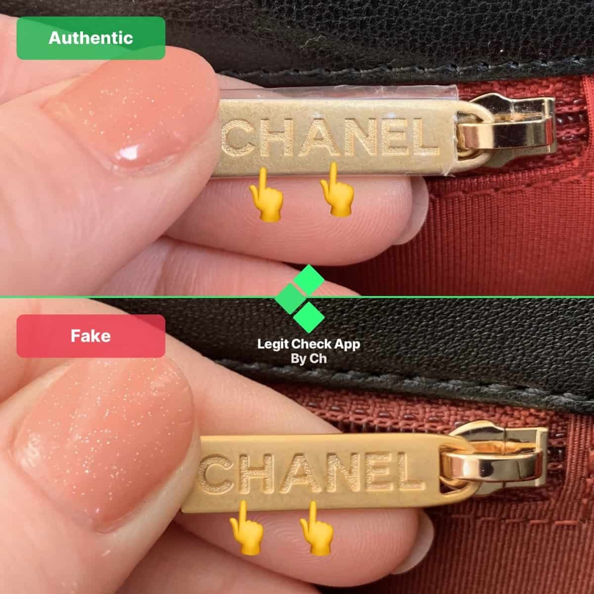 chanel 19 fake vs real
