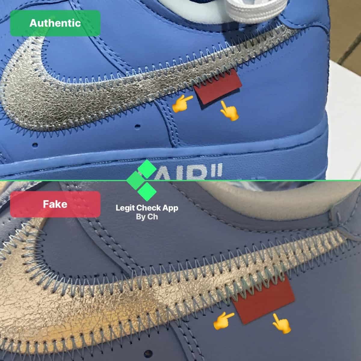 fake off white air force ones blue