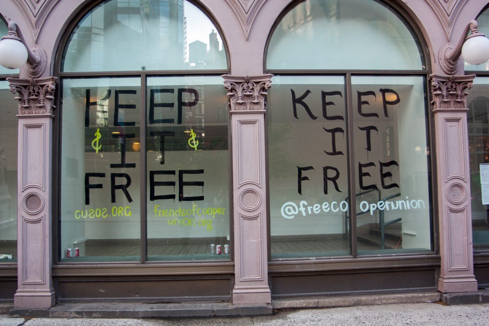[PHOTOS] NYU Joins Cooper Union in Solidarity Rally