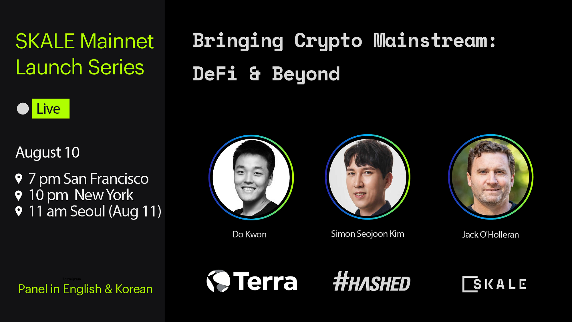 Bringing Crypto Mainstream Defi Beyond With Skale Terra And Hashed By Simon Seojoon Kim Hashed Team Blog Medium