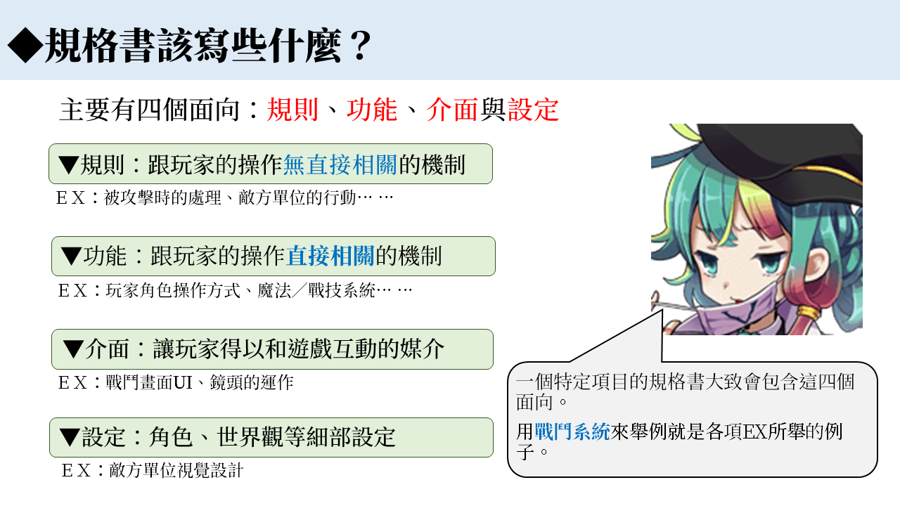 遊戲企劃小教室 什麼是 遊戲規格書 遊戲企劃小教室 By 綺麗 That Game Designer 遊戲設計師 Medium