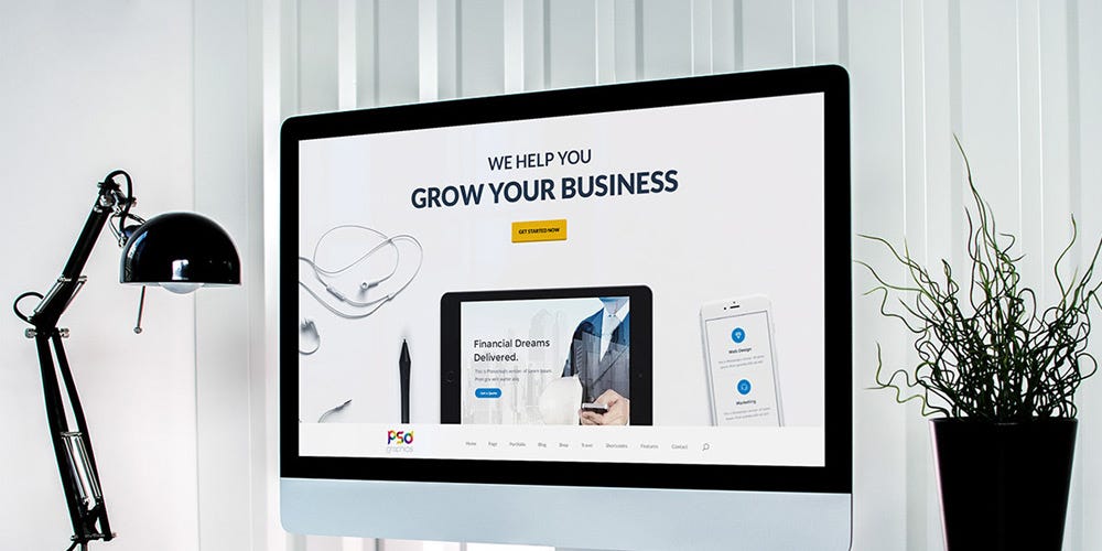 Download Free Psd Html Web Templates By Bradley Nice Content Manager At By Bradley Nice Medium PSD Mockup Templates