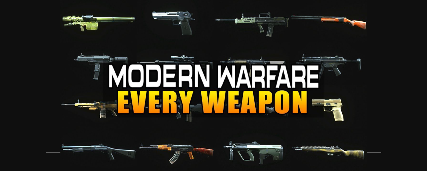 call of duty 1 weapons