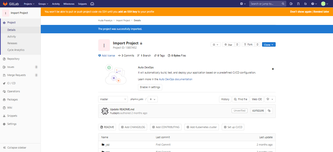 Import Project to New Repo (GitHub to GitLab) — Part 1 | by Huda ...
