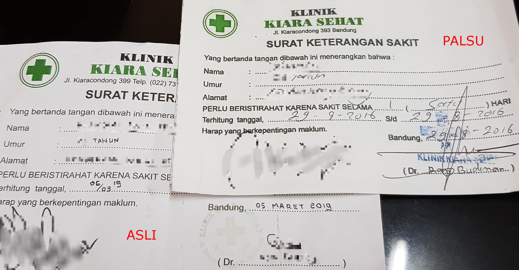 Surat Sakit Klinik Bandung