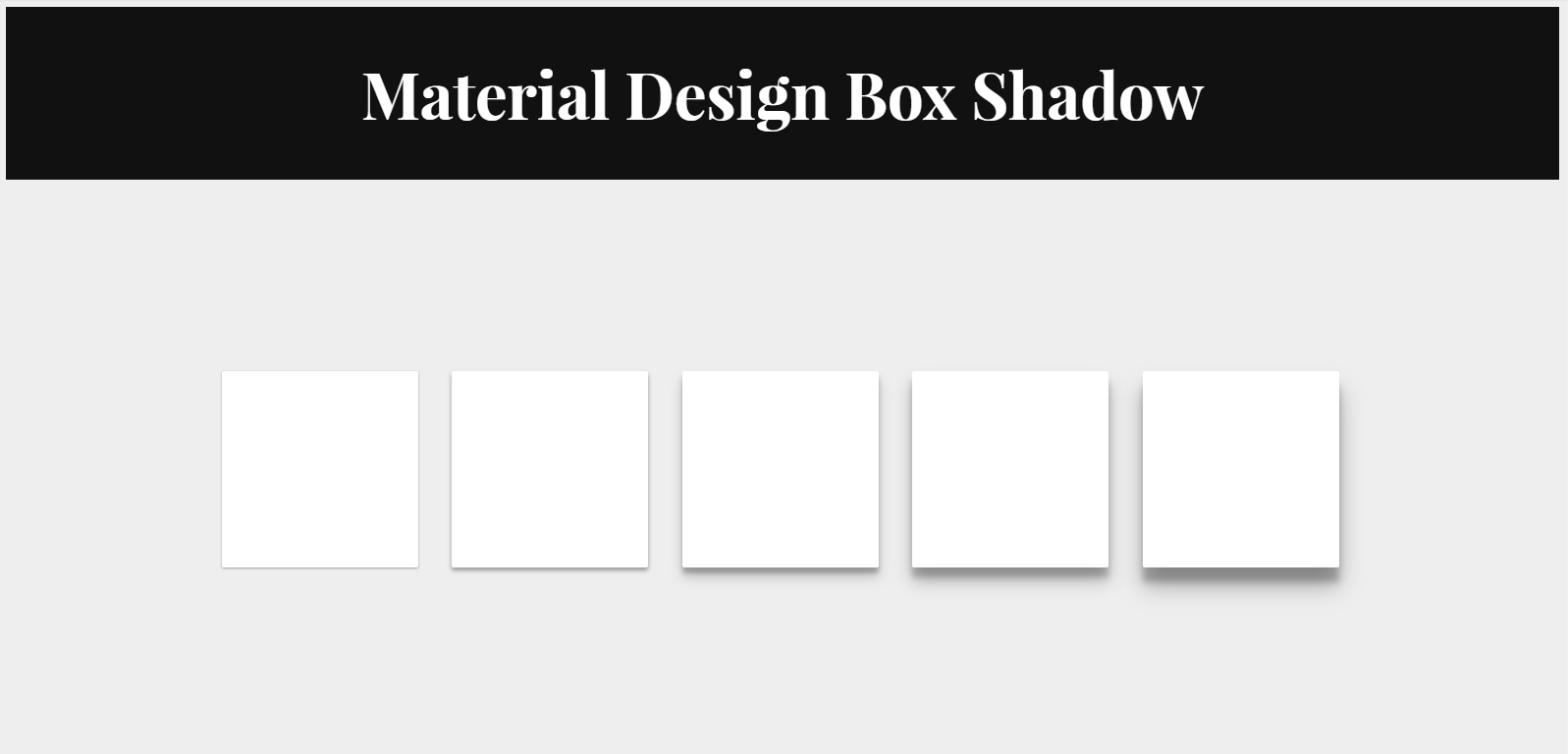 Material Design Box Shadow. One of the things that Google revealed… | by  King Rayhan | KingRayhan | Medium