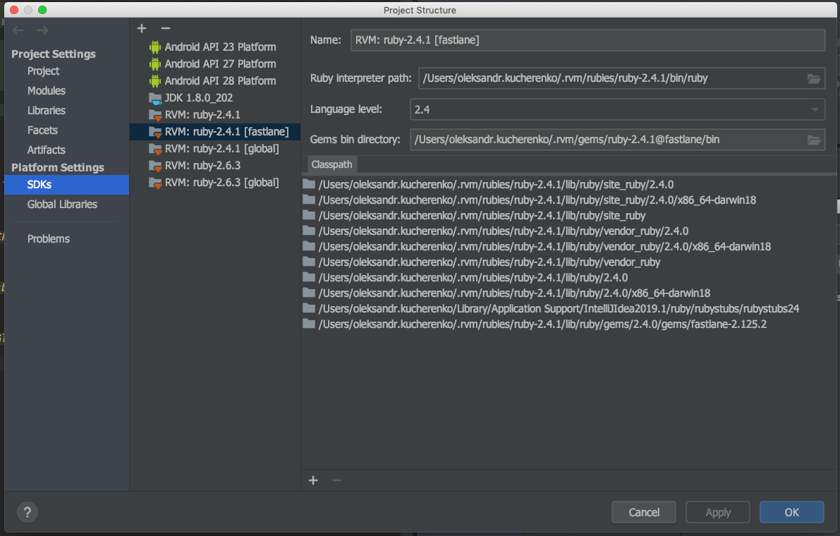 Fastlane setup in IntelliJ Enterprise by Oleksandr Kucherenko Medium