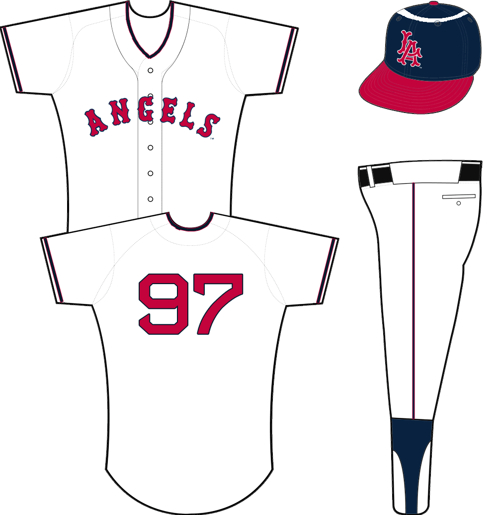 anaheim angels jersey history