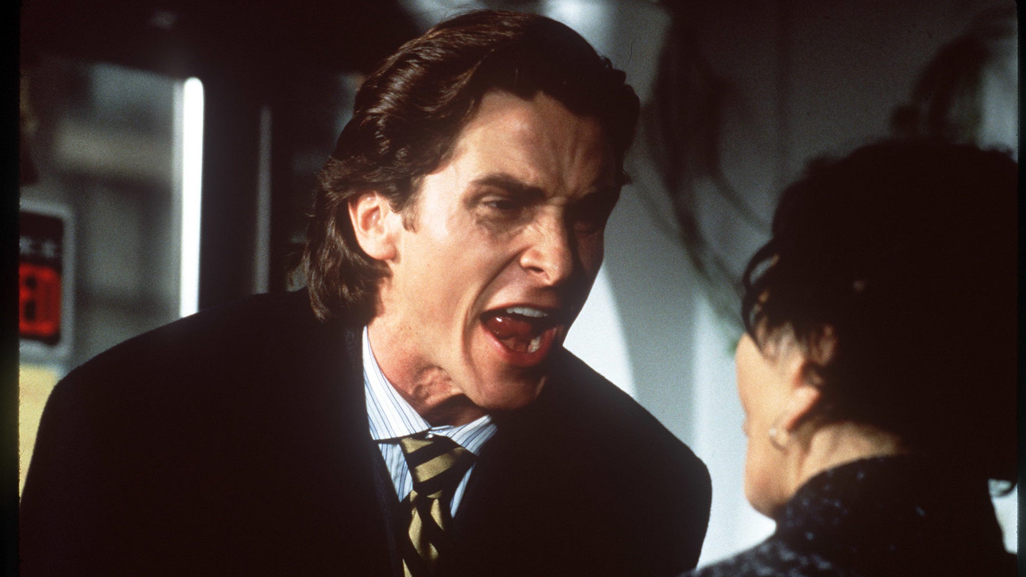 Christian Bale as Patrick Bateman in American Psycho. 