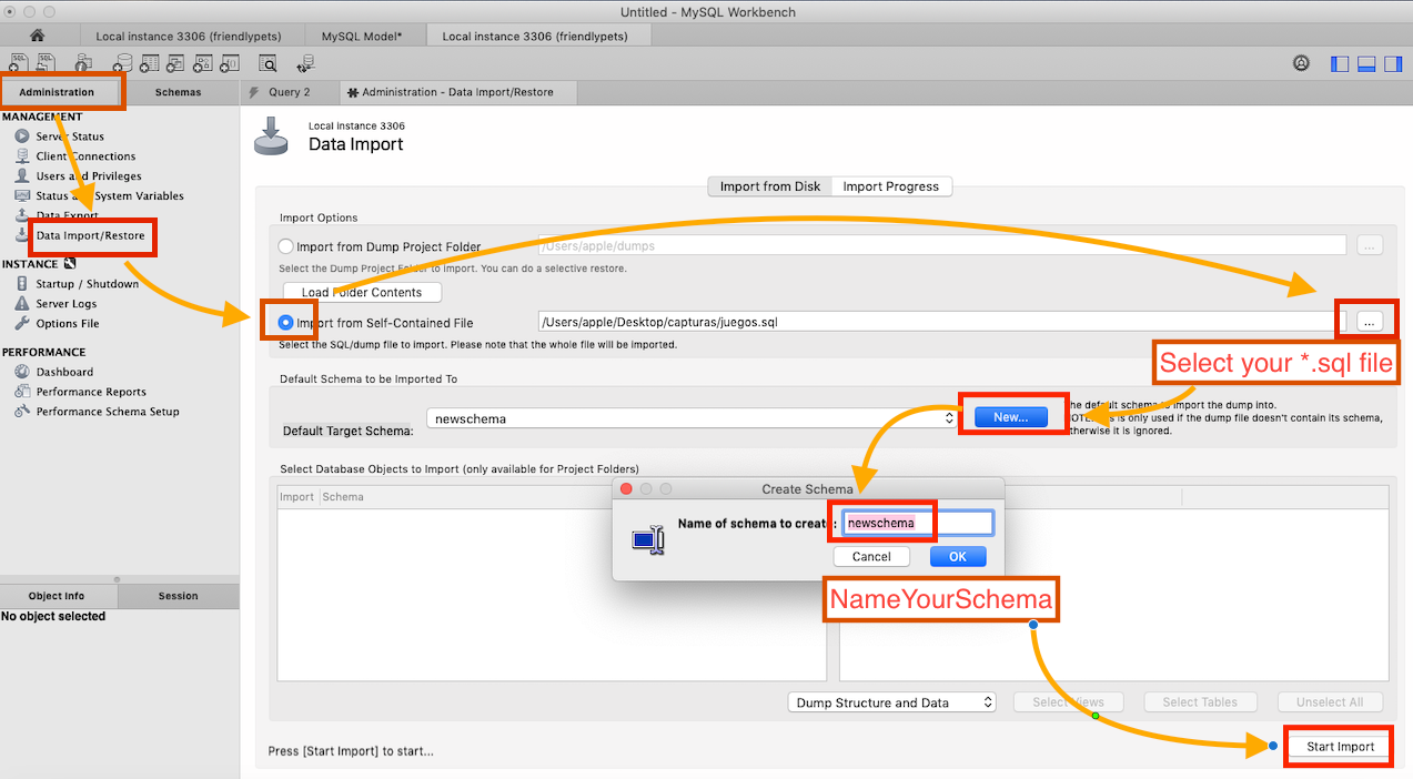 Mysql Workbench Importing A Sql File With Mysql By Constanza101 Medium