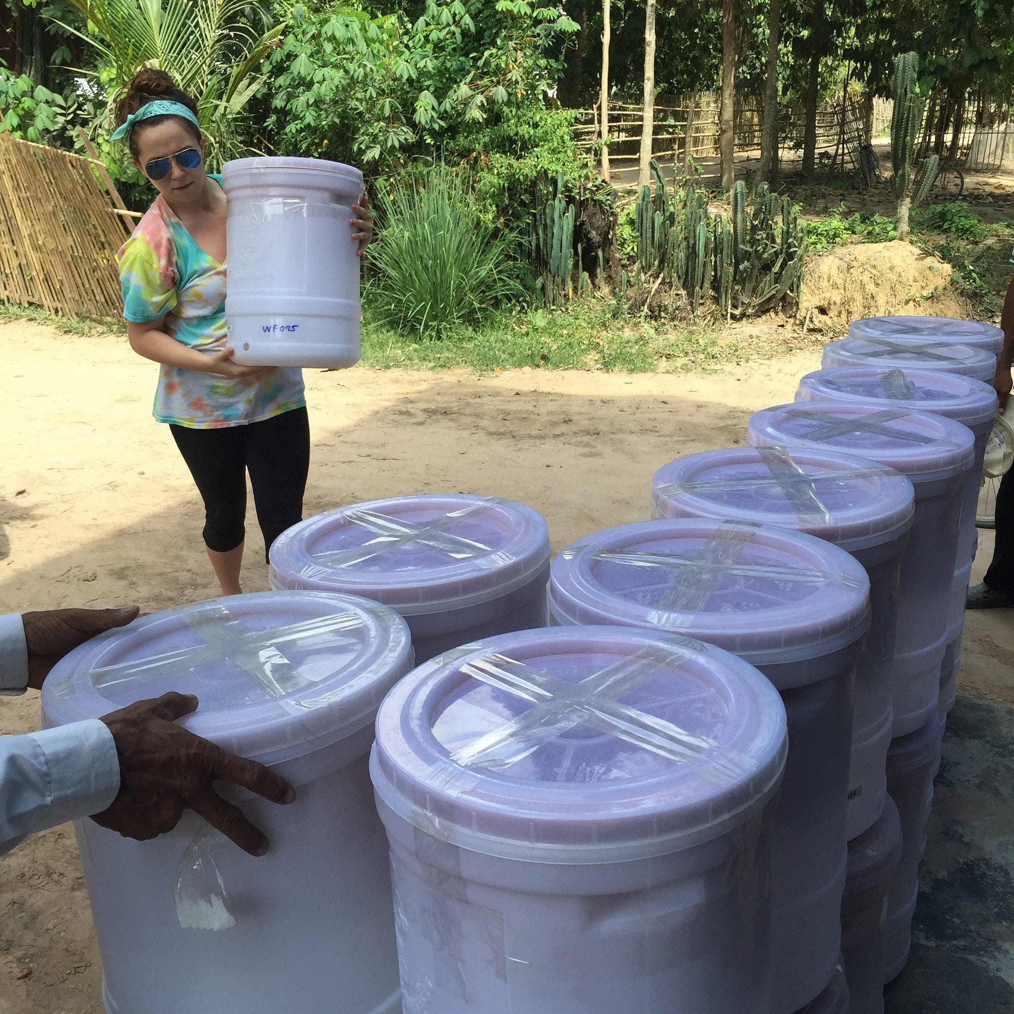 Cambodia. Appalachian State Volunteer Team by Wine To Water Wine To