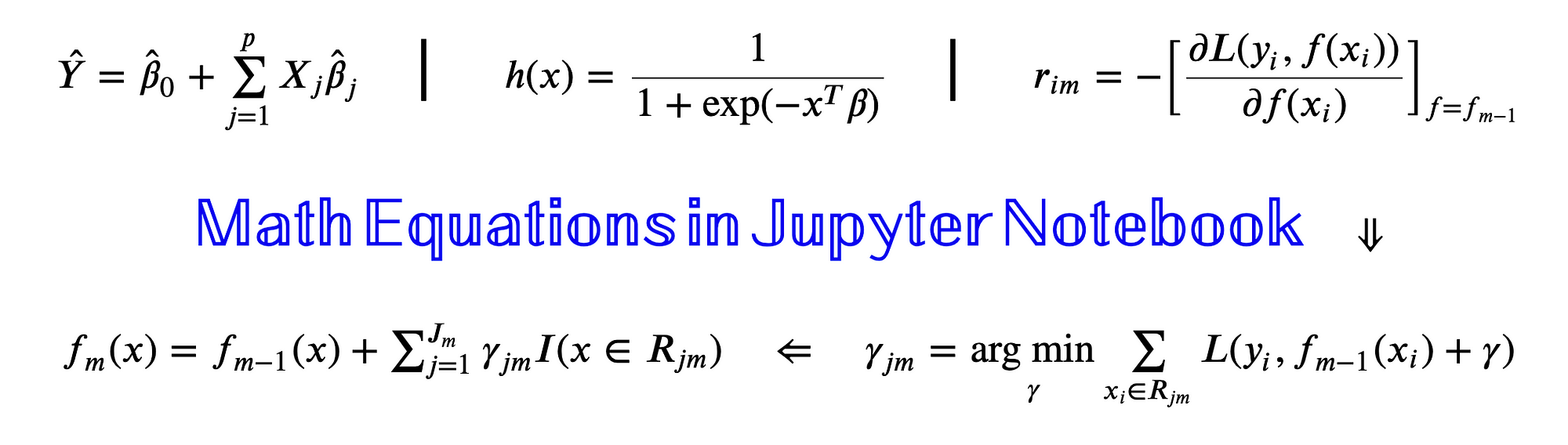 Writing Math Equations in Jupyter Notebook: A Naive Introduction