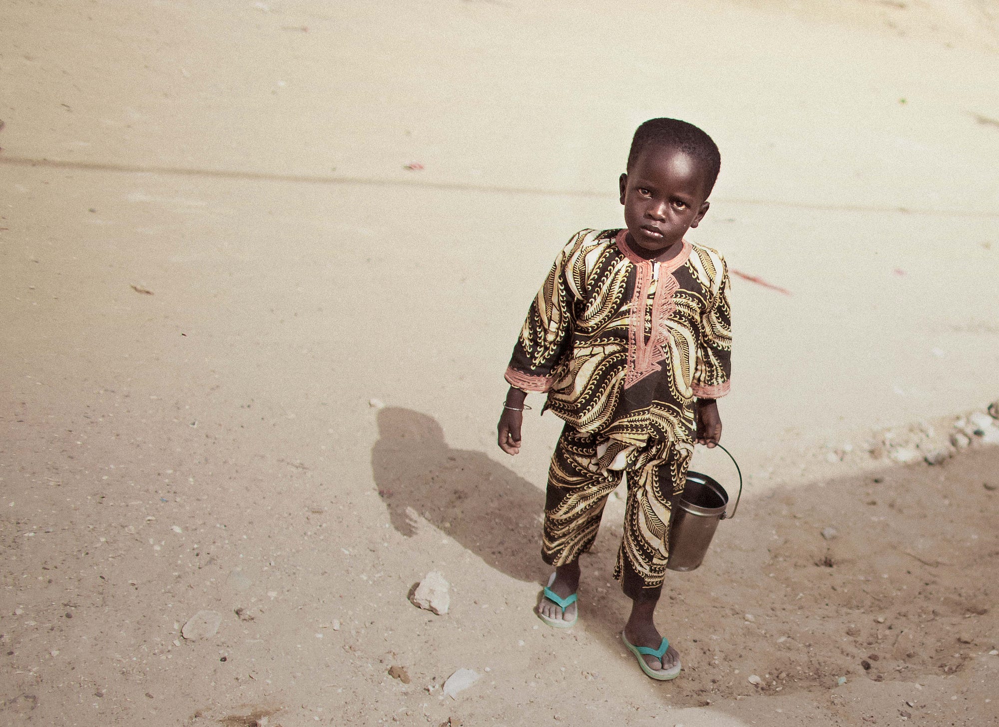 Black, White, and Blue in Saint Louis, Senegal