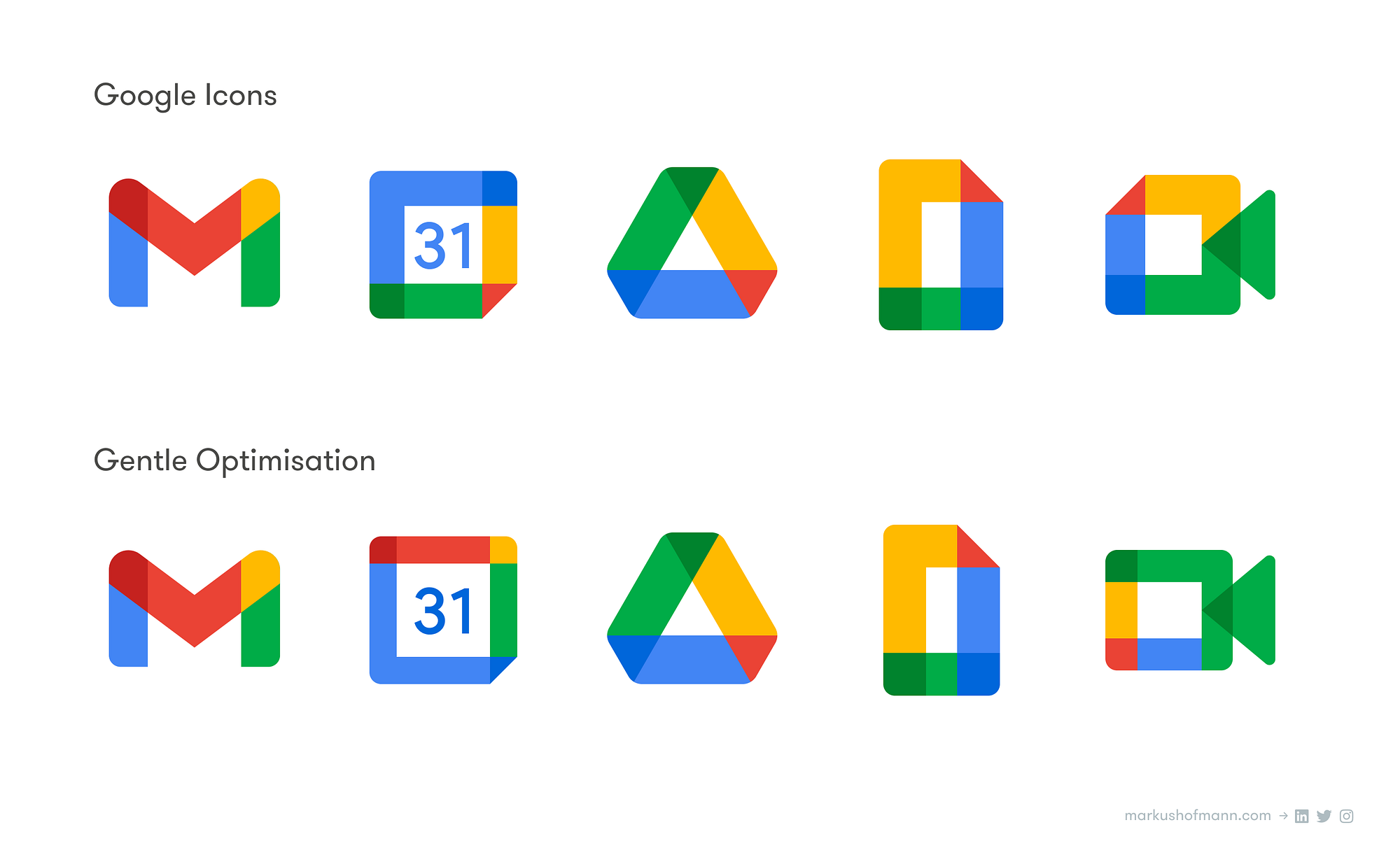 Why Google S New App Logos Are Pretty Bad By Markus Hofmann Bootcamp