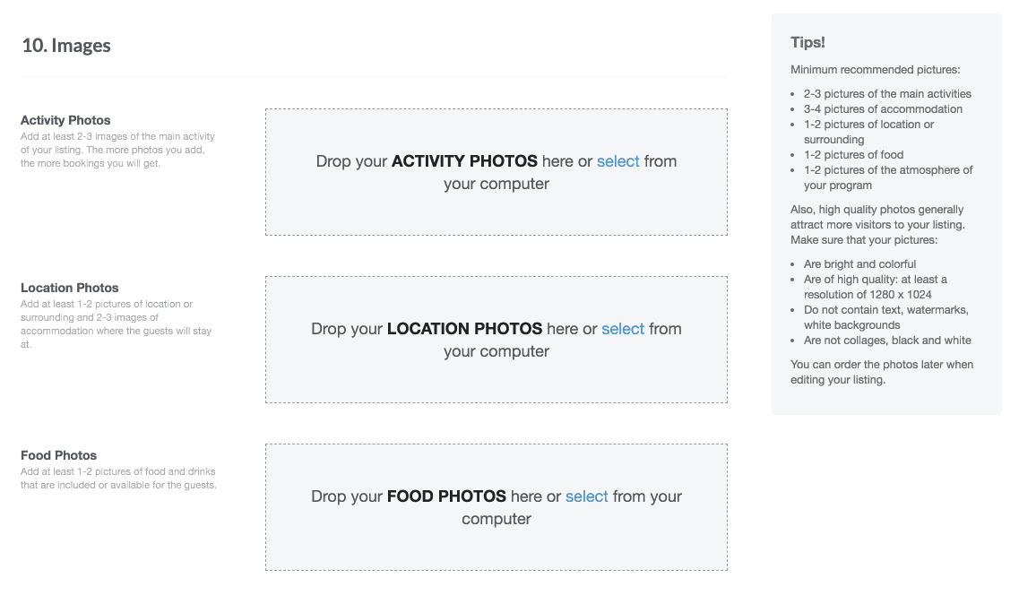 A Photo Upload Tool Invent The Ux Patterns Don T Follow Them By Zina Szogyenyi Tripaneer Techblog Medium