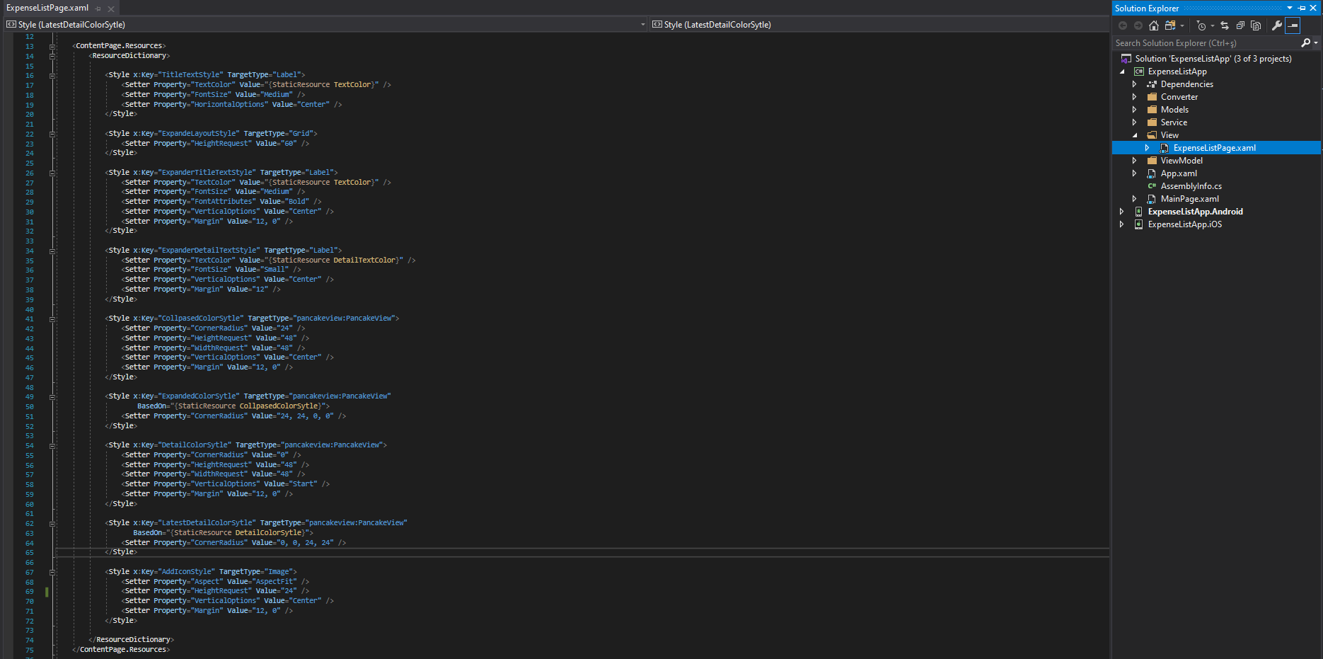 Xamarin Forms Expander Kullanımı. Mobil uygulamaların var olma