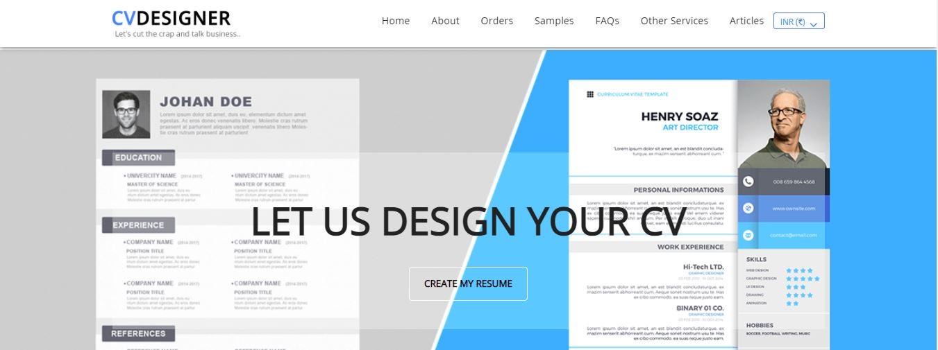 www.cvdesigner.inâ€Š—â€ŠTop 5 Resume Writer