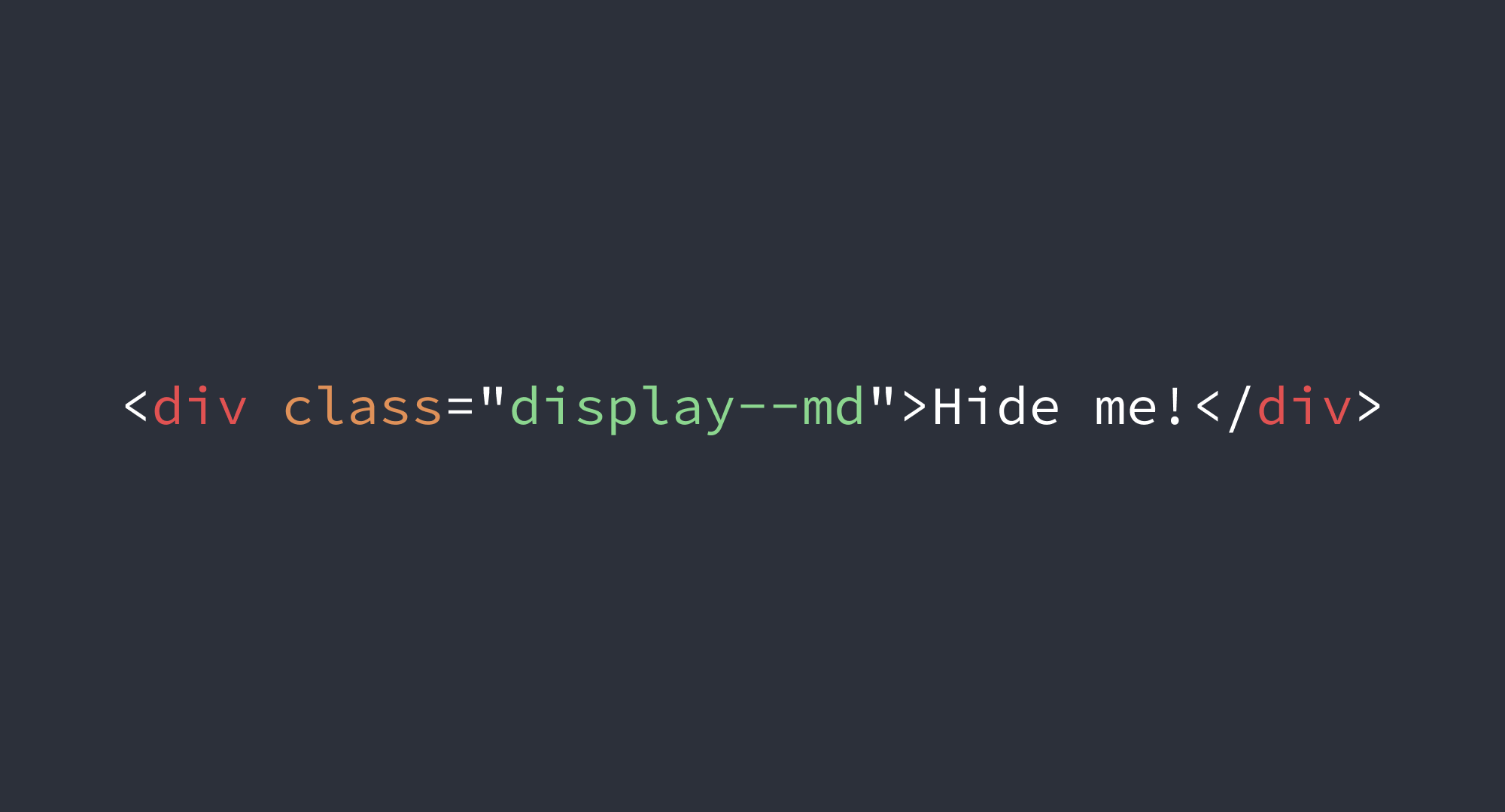 A New Approach To Visibility Utility Classes Based On Css Variables By Sebastiano Guerriero Codyhouse Medium