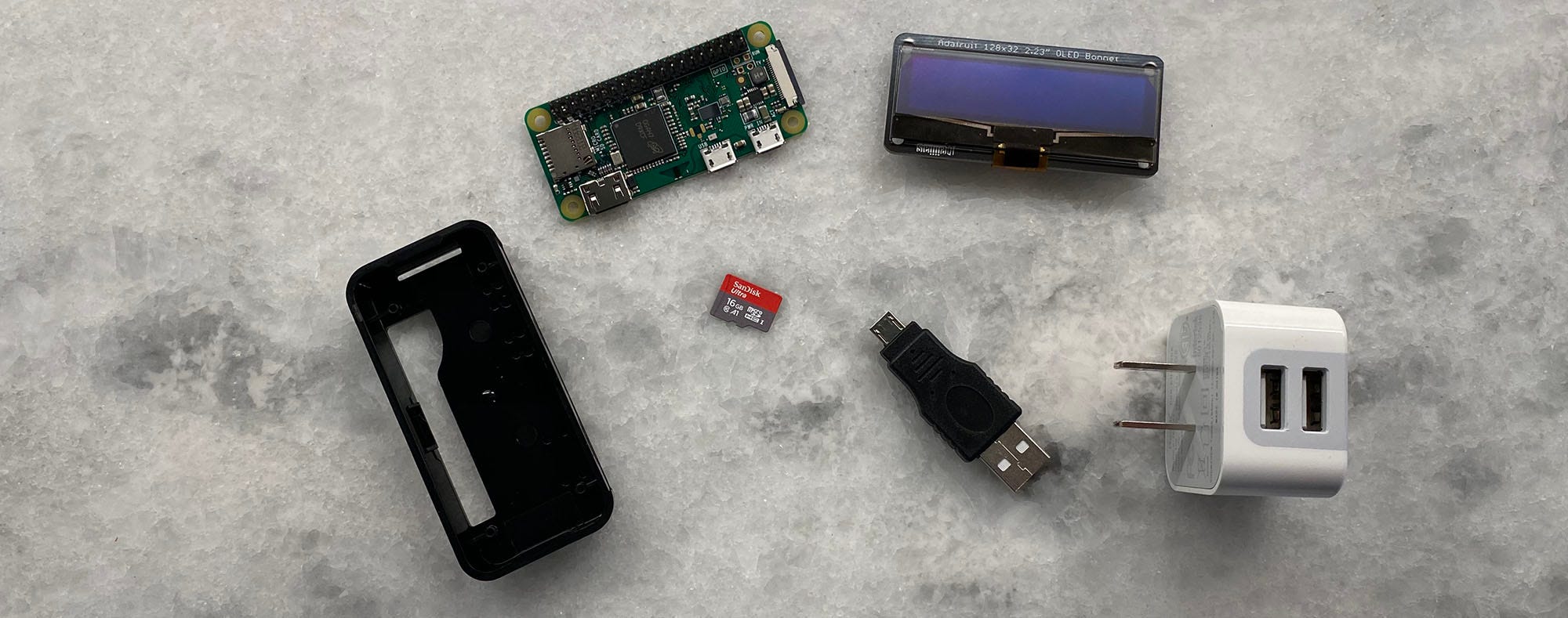 Raspberry Pi Zero Plug-In Display Parts and Materials