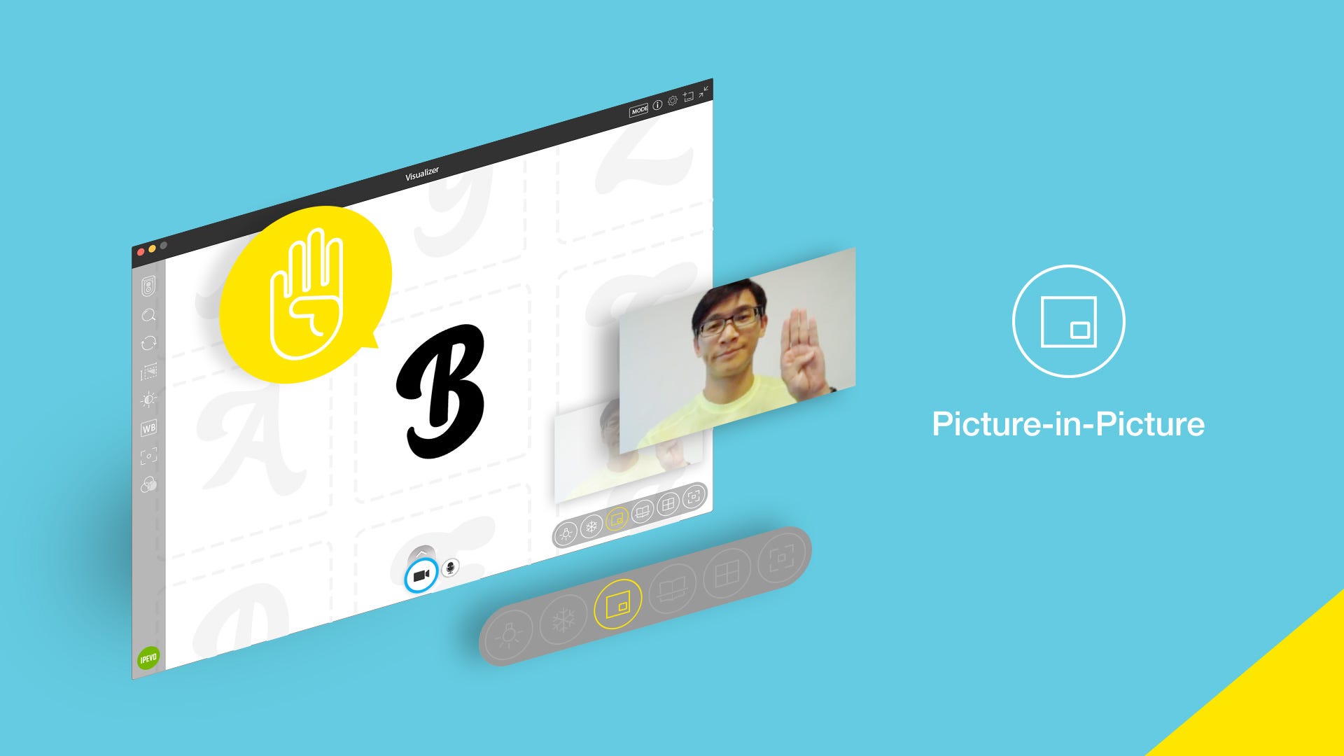 Picture-in-Picture with IPEVO Visualizer software
