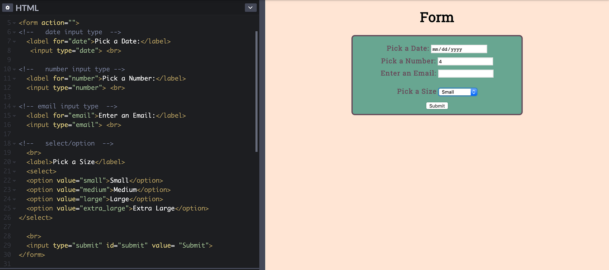 Form Input Types And Elements Different Form Input Types And By Sergio Perez Medium Form Input Types And Elements Different Form Input Types And By Sergio Perez Medium