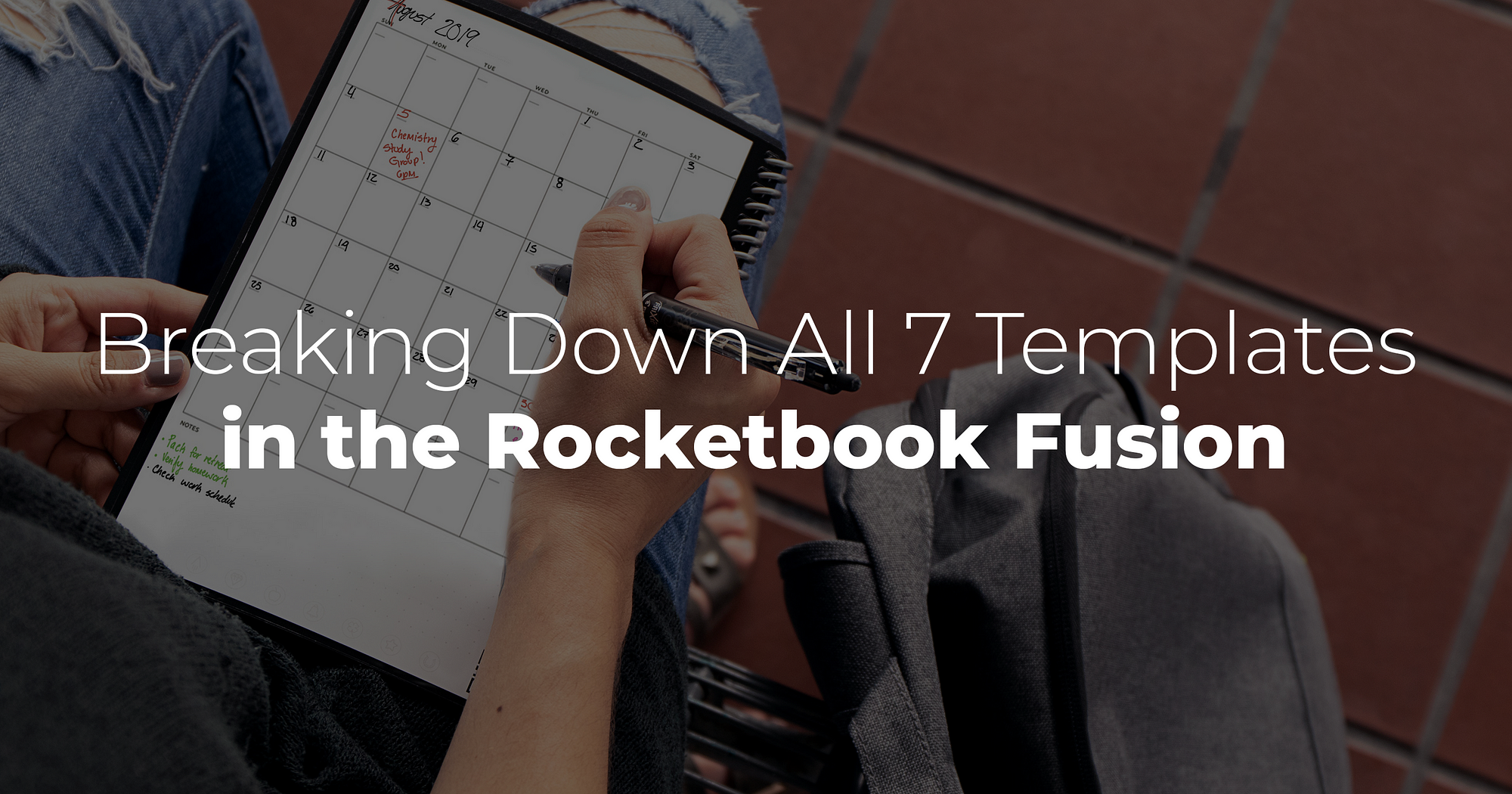 Rocketbook Fusion - Cahier de Notes Effacable, To Do List Bloc