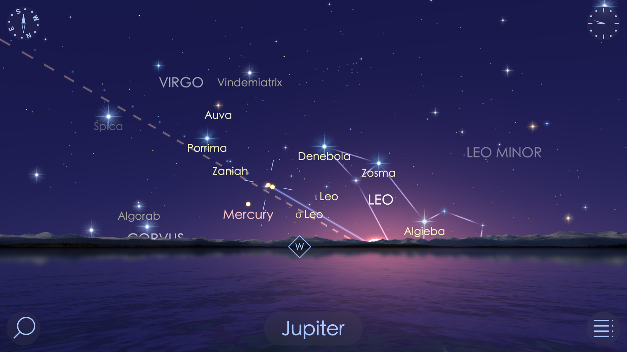 Venus & Jupiter Conjunction on August 27th - Star Walk - Medium