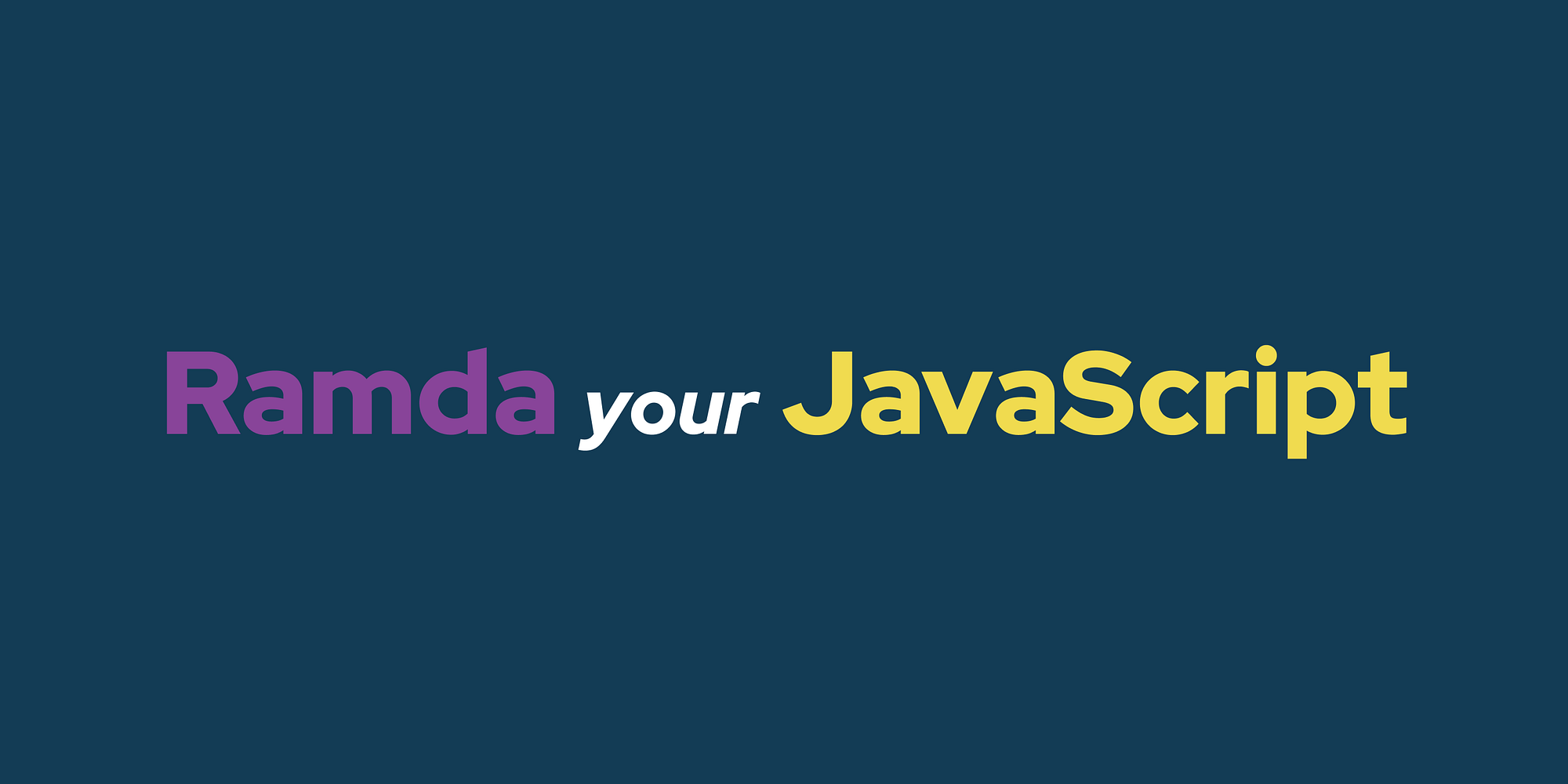 Ramda Your Javascript Grensesnittet