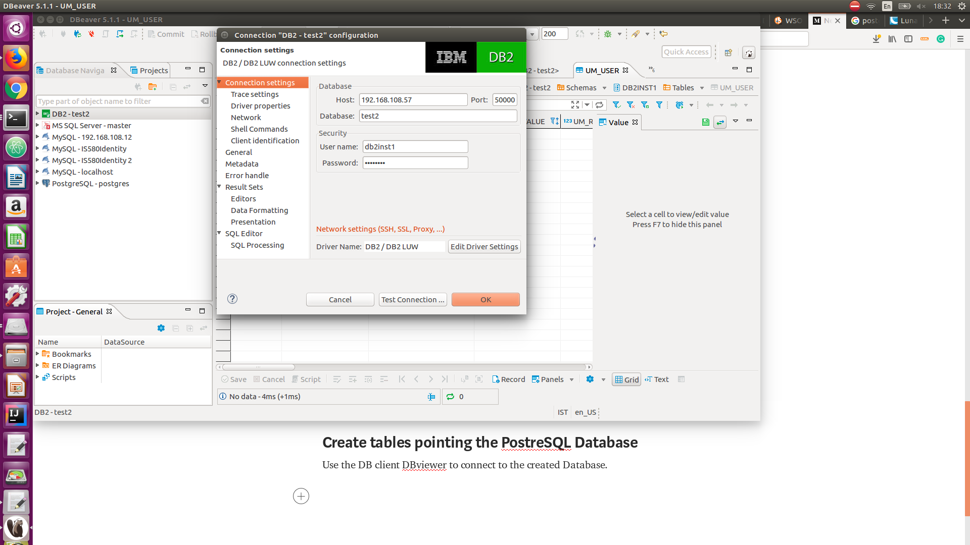 Configure Database DB2 With Docker And Use DB2 As The DB Type With WSO2