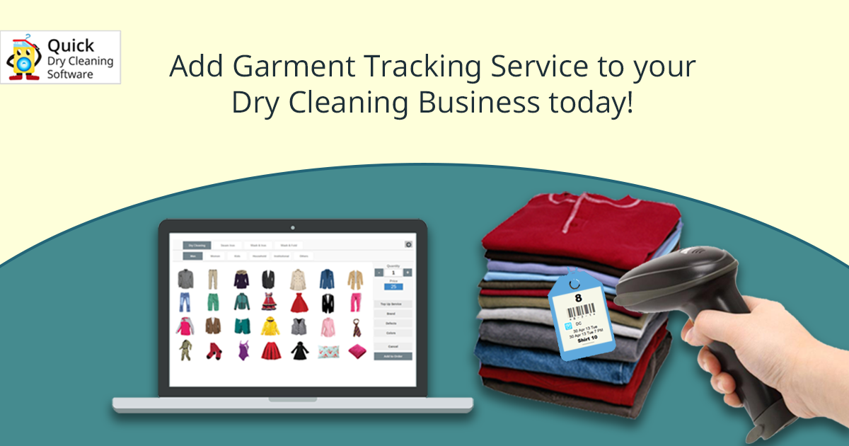 Add Garment Tracking service to your Dry Cleaning Business today! by