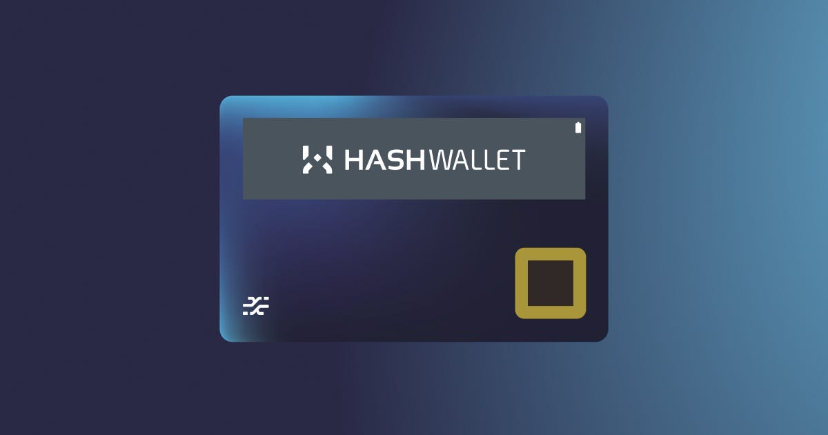 HASHWallet, The most secure hardwallet. Be in control.