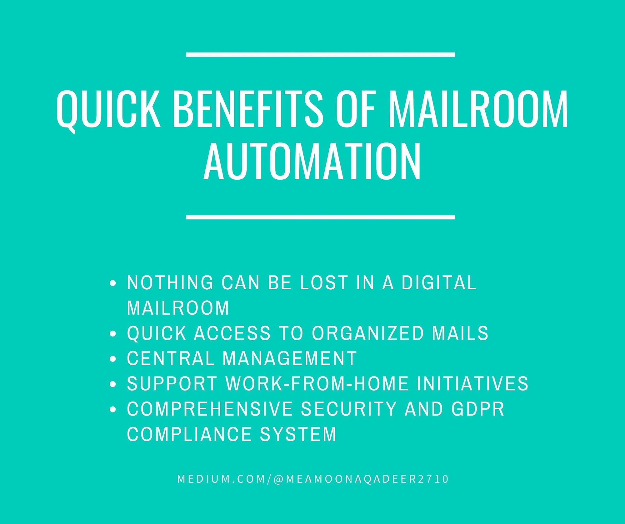 Tired Of Manual Mailroom Operation? by Meamoona_Qadeer Medium