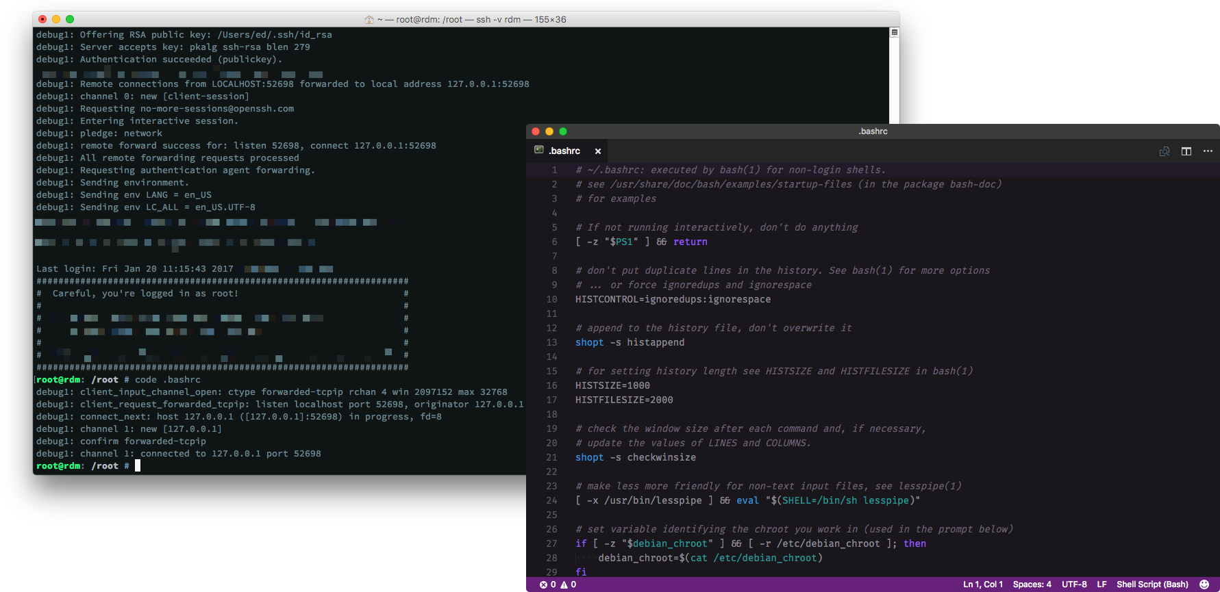 visual studio code remote ssh save password