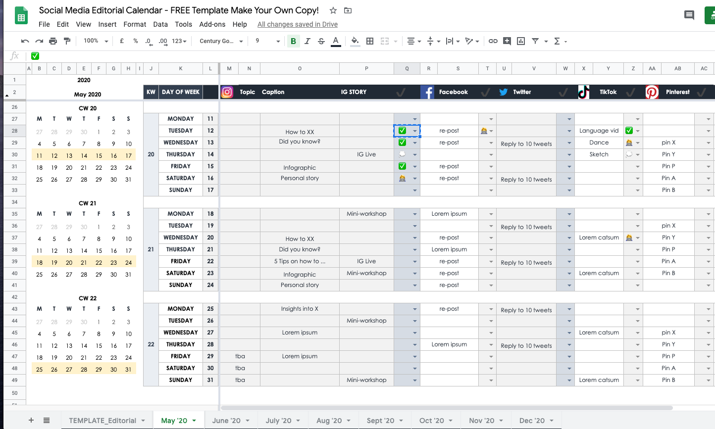 41+ Calendar Template For Google Slides Background