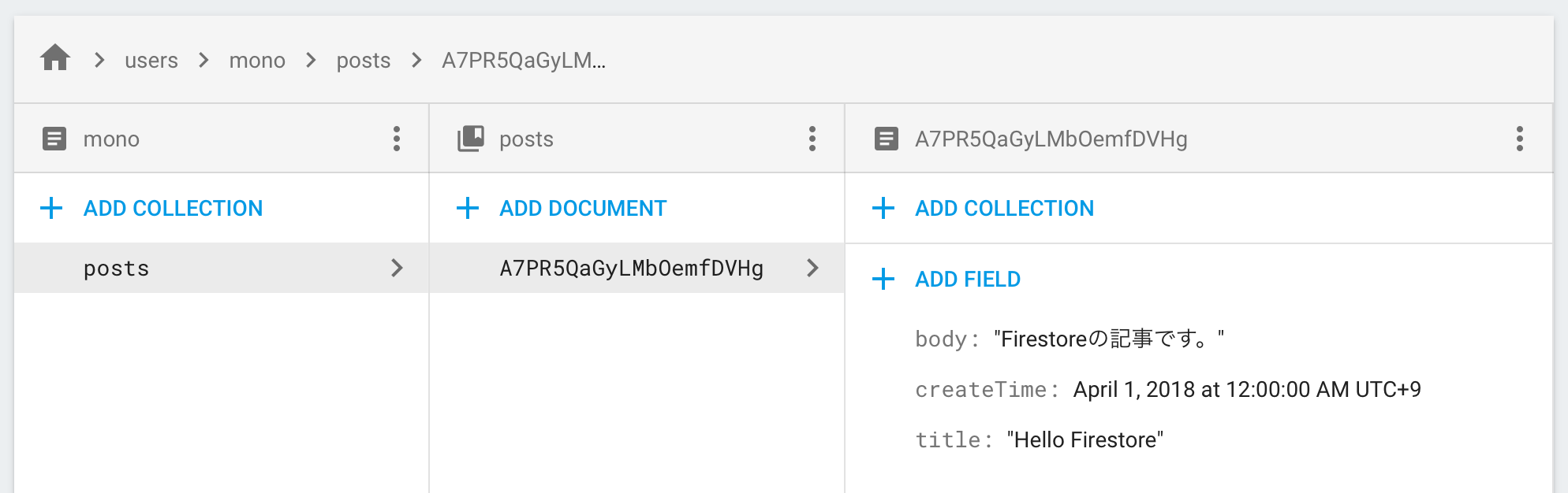 Cloud Firestoreの勘所 パート2 データ設計 投稿型のブログサービスを設計しながらデータ構造について考える By Mono Google Cloud Jp Medium