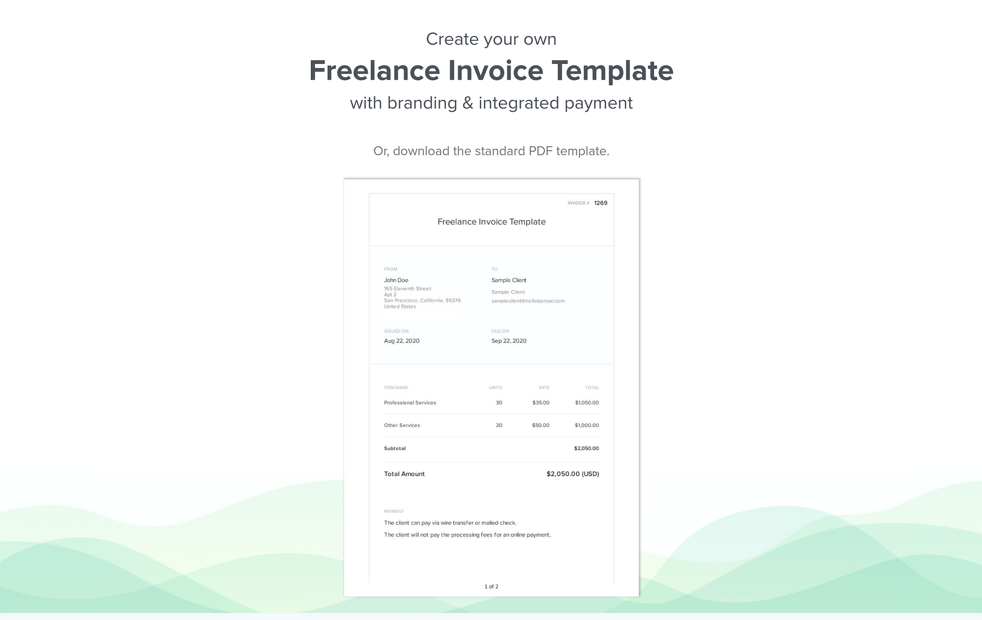 Top 23 Invoice Templates For Freelancers (Free)  Blank Page For Invoice For Self Employed Template